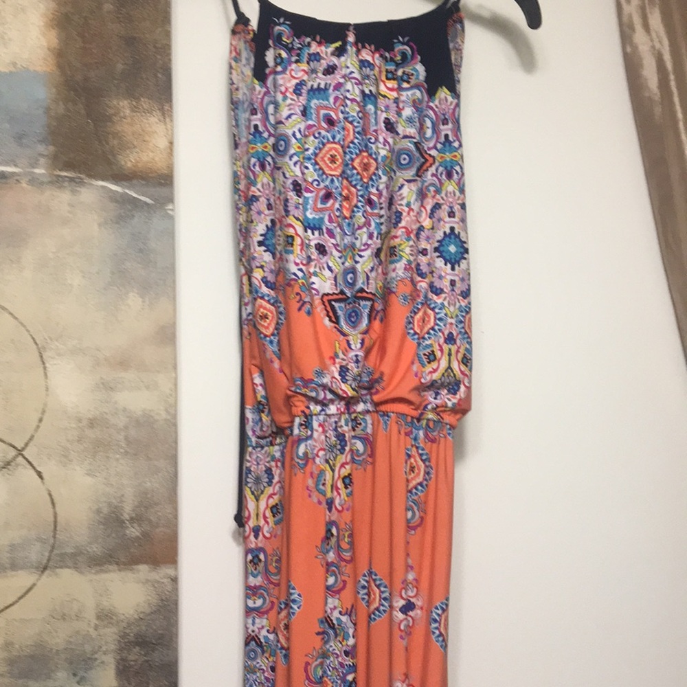 Patterned maxi dress